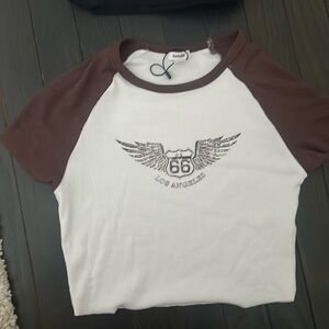 Garage crop top shirt